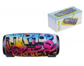 Портативная беспроводная колонка Perfeo "HIP HOP" мощность 12Вт, 2600mAh, PF_A4336 (графити)