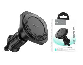 Держатель автомобильный для телефона HOCO H28 Rainbow ring magnetic car holder(air outlet) цвет черный