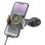 Держатель автомобильный для телефона HOCO HW8 Transparent Discovery Edition wireless fast charging car holder(center console) черный прозрачный