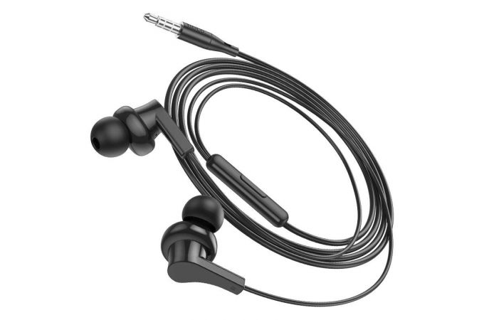 Наушники вакуумные проводные HOCO M114 Jia universal digital earphones with microphone штекер Type-C (черный)