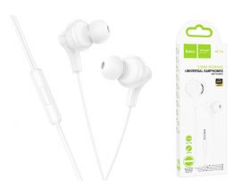 Наушники вакуумные проводные HOCO M114 Jia universal digital earphones with microphone штекер Type-C (белый)