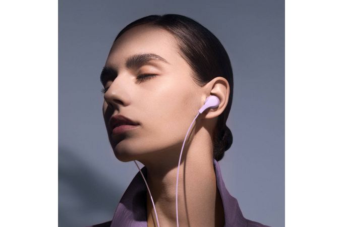 Наушники вакуумные проводные HOCO M114 Jia universal digital earphones with microphone штекер Type-C (фиолетовый)