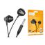 Наушники вакуумные проводные HOCO M125 Smart metal universal earphones with microphone (черный)