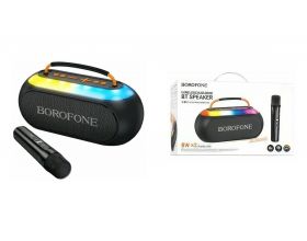 Портативная беспроводная колонка BOROFONE BP23 Spring speaker with microphone (черный)