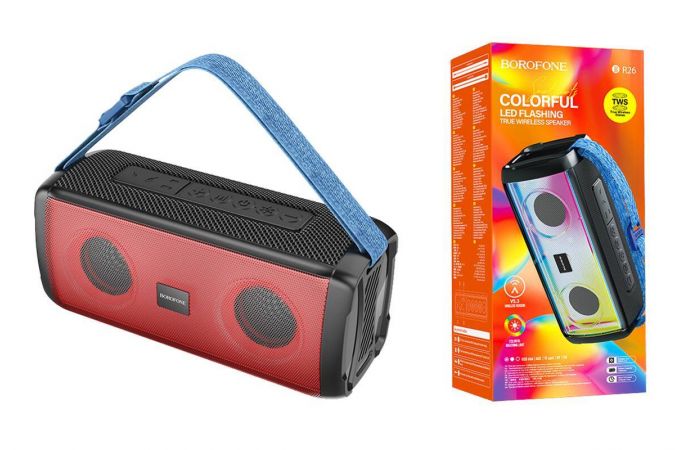 Портативная беспроводная колонка BOROFONE BR26 Daring sport (черный)