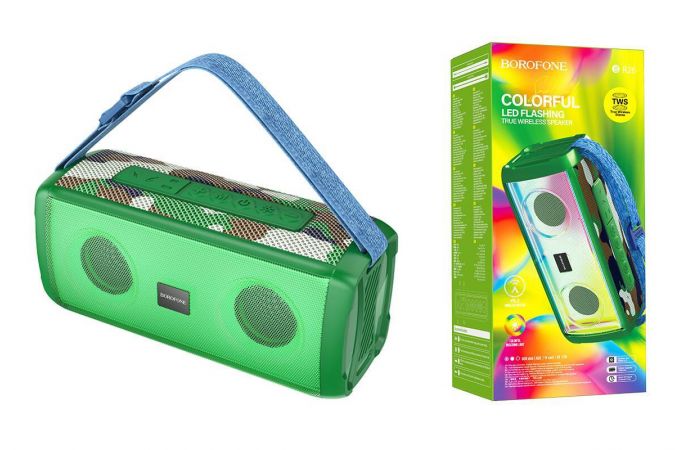 Портативная беспроводная колонка BOROFONE BR26 Daring sport (зеленый камуфляж)