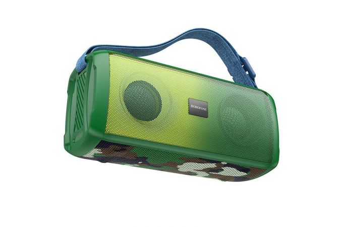 Портативная беспроводная колонка BOROFONE BR26 Daring sport (зеленый камуфляж)