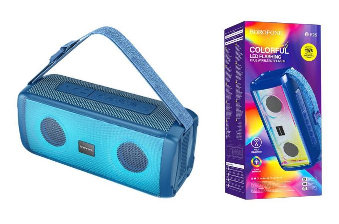 Портативная беспроводная колонка BOROFONE BR26 Daring sport (темно-синий)
