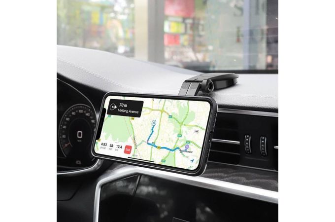 Держатель автомобильный для телефона HOCO CA61 Kaile center console In-car holder черный