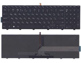 Клавиатура для ноутбука Dell Inspiron 15-3000 черная с подсветкой