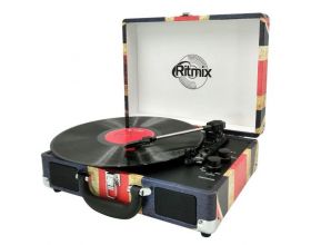 Проигрыватель для виниловых пластинок Ritmix LP-120B UK Flag повр.упак.