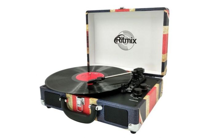 Проигрыватель для виниловых пластинок Ritmix LP-120B UK Flag повр.упак.