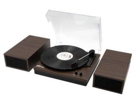 Проигрыватель для виниловых пластинок Ritmix LP-340B dark wood повр.упак.