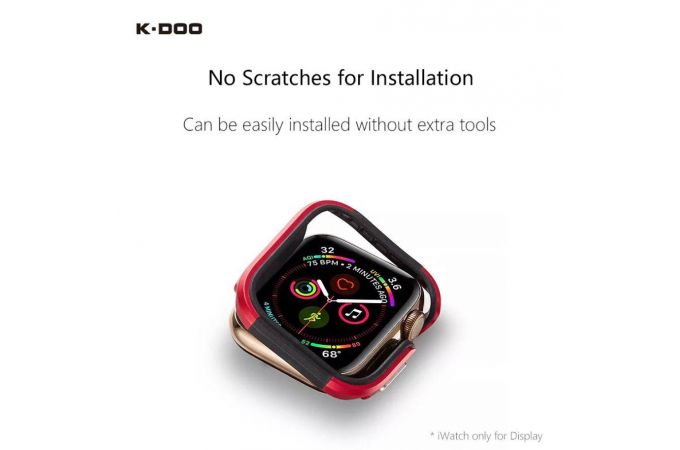 Защитная накладка для Apple Watch 41 мм K-DOO DEFENDER (черный)