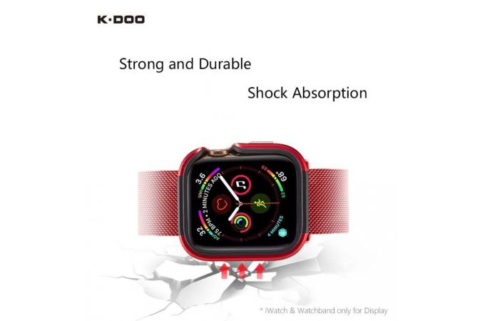 Защитная накладка для Apple Watch 41 мм K-DOO DEFENDER (черный)