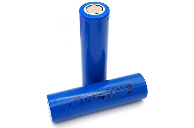 Аккумулятор 18650 (2000mAh, 0.5С, 60мОм, 300 циклов)