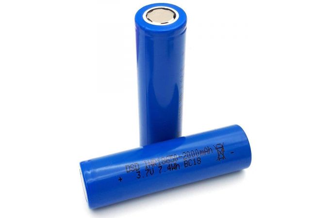 Аккумулятор 18650 (2000mAh, 0.5С, 60мОм, 300 циклов)