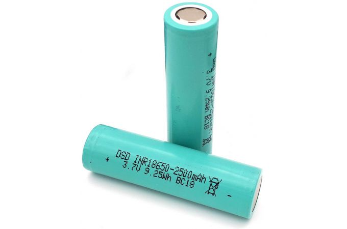 Аккумулятор 18650 (2500mAh, 0.5С, 60мОм, 300 циклов)