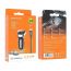 Автомобильное зарядное устройство АЗУ 2USB + кабель MicroUSB BOROFONE BZ15 2400 mAh digital displey (черный)