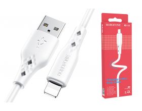 Кабель USB - Lightning BOROFONE BX48, 2,4A (белый) 1м