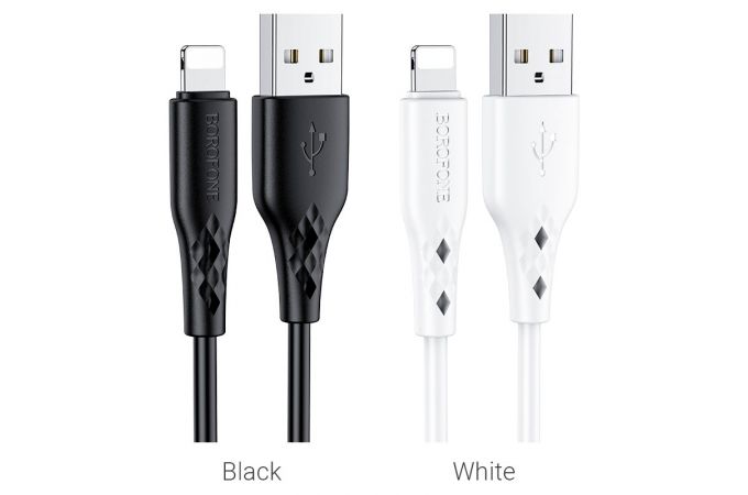 Кабель USB - Lightning BOROFONE BX48, 2,4A (белый) 1м