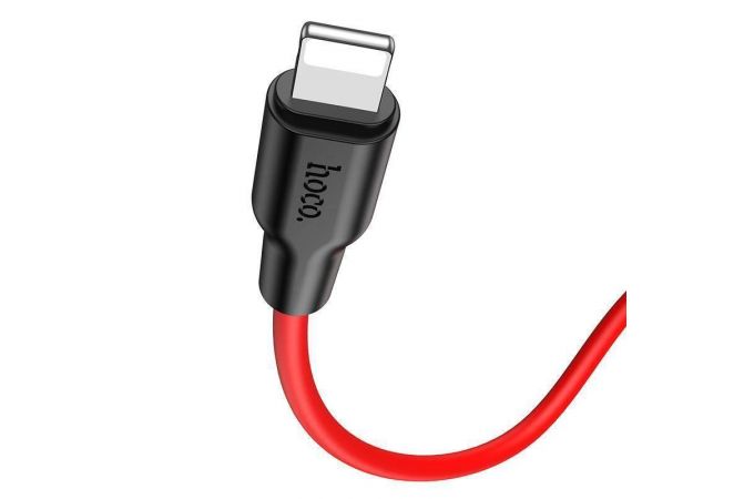 Кабель USB Type-C - Lightning HOCO X21 PLUS, 3A PD20W (красный) 1м (силиконовый)