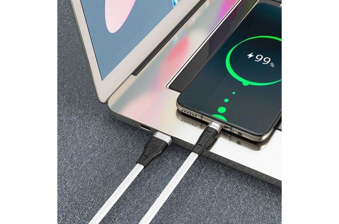 Кабель USB - USB Type-C HOCO X53, 3A (белый) 1м (силиконовый)