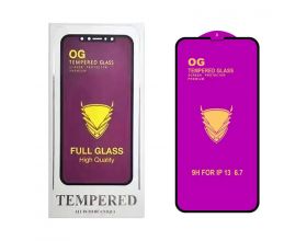 Защитное стекло для Realme C25S (черный) OG Tempered Full Glass 9H