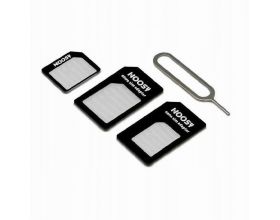 Комплект адаптеров для SIM карт + скрепка NOOSY (nano, micro, SIM)