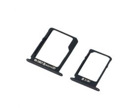 Держатель SIM и MMC для Samsung A3/ A5/ A7 комплект (черный)
