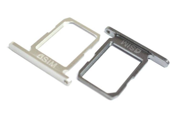 Держатель SIM для Samsung G920f Galaxy S6 (серебро)
