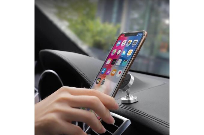 Держатель автомобильный для телефона HOCO CA36 Plus Dashboard metal magnetic in-car holder черный