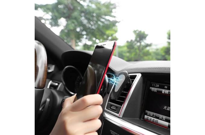 Держатель автомобильный для телефона HOCO CA37 Air outlet multi-function magnetic in-car holder белый