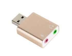 Звуковая карта USB внешняя Орбита OT-PCA01 адаптер звука для ПК (7.1)