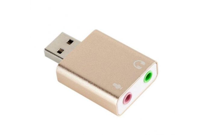 Звуковая карта USB внешняя Орбита OT-PCA01 адаптер звука для ПК (7.1)