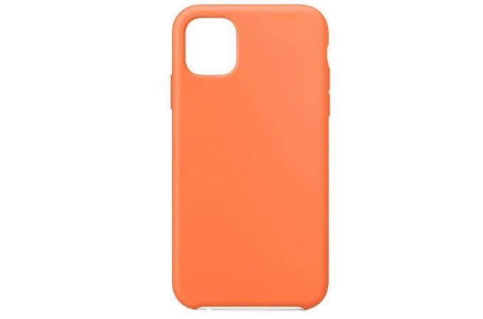 Чехол для iPhone 11 (6.1) Silicone Case Soft Touch (красно-оранжевый)