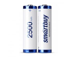 Аккумулятор NiMh Smartbuy AA/2BL 2500 mAh цена за 2 шт (24/240) (SBBR-2A02BL2500)