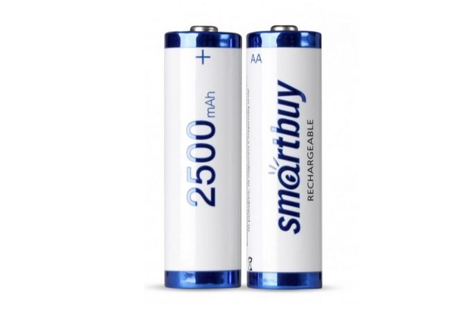 Аккумулятор NiMh Smartbuy AA/2BL 2500 mAh цена за 2 шт (24/240) (SBBR-2A02BL2500)