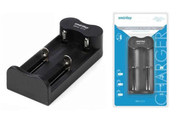 Зарядное устройство для аккумуляторов 18650 Li-Ion Smartbuy 513 (SBHC-513)