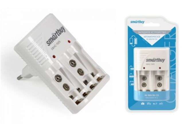 Зарядное устройство для аккумуляторов Ni -Mh/Ni-Cd Smartbuy 505 автоматическое (SBHC-505)
