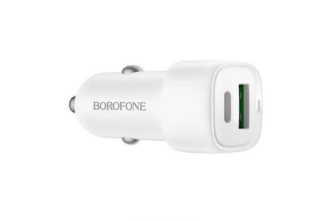 Автомобильное зарядное устройство АЗУ USB + Type-C BOROFONE BZ34B Cloud PD38W (черный)