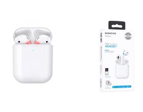 Наушники вакуумные беспроводные BOROFONE BE30 Plus Original Series Wireless Earphone Bluetooth (белый)