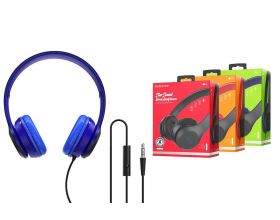 Наушники мониторные проводные BOROFONE BO5 Star sound wired headphones (синий)