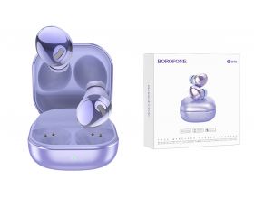 Наушники вакуумные беспроводные BOROFONE BW10 Magic rhyme true wireless BT Earphone Bluetooth (сиреневый)