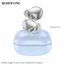 Наушники вакуумные беспроводные BOROFONE BW10 Magic rhyme true wireless BT Earphone Bluetooth (серебристо-голубой)