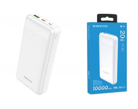 Универсальный дополнительный аккумулятор Power Bank BOROFONE BJ19 PD20 + QC 3.0 (10000 mAh) (белый)