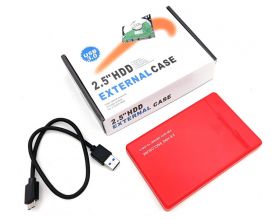 Кейс для HDD/SSD 2.5'' USB3.0 - SATA пластик (S830_Red)