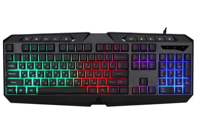 Клавиатура игровая TFN Saibot KX-2 черная / LED подсветка / TFN-GMKB-KX-2