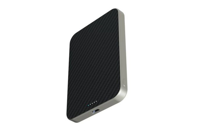 Универсальный дополнительный аккумулятор MagSafe 5000 мАh Magssory Pride Pro с поддержкой Qi2 (Черный)