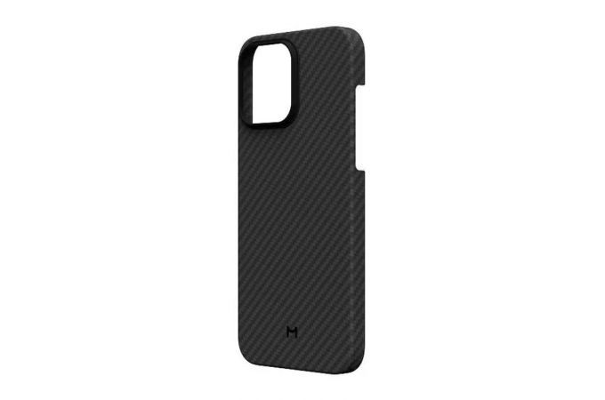 Чехол для iPhone 15 Pro Max (6,7) Magssory кевлар (арамид) с MagSafe (Черный)